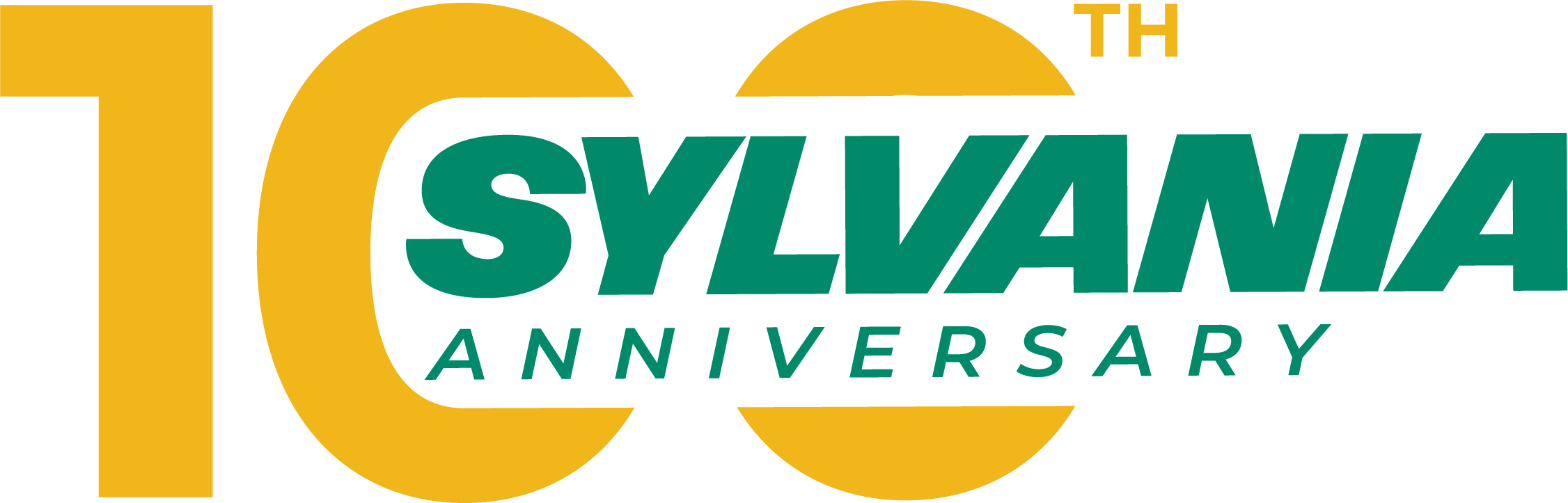 1LOGO 100Y SYLVANIA GREEN